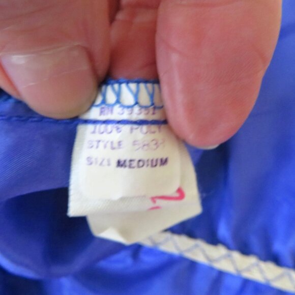 Vintage 80s Jumpsuit Womens Pink Purple Taper Leg Pockets Tie Belt Button Front - Picture 12 of 13